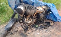 പയ്യോളിയില്‍ ബൈക്ക് കത്തിനശിച്ച നിലയില്‍