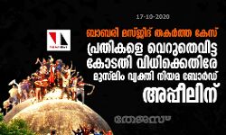 ബാബരി മസ്ജിദ് തകര്‍ത്ത കേസ്: പ്രതികളെ വെറുതെവിട്ട കോടതി വിധിക്കെതിരേ മുസ്‌ലിം വ്യക്തി നിയമ ബോര്‍ഡ് അപ്പീലിന്