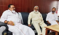 യുഡിഎഫ് കൺവീനർ  എംഎം ഹസൻ ജമാഅത്തെ ഇസ് ലാമി അമീറുമായി കൂടിക്കാഴ്ച്ച നടത്തി