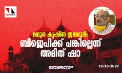 മഥുര കൃഷ്ണ ജന്മഭൂമി: ബിജെപിക്ക് പങ്കില്ലെന്ന് അമിത് ഷാ
