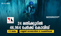 24 เดฎเดฃเดฟเดเตเดเตเดฑเดฟเดฒเตโ 46,964 เดชเตเดฐเตโเดเตเดเต เดเตเดตเดฟเดกเต; 470 เดฎเดฐเดฃเด; เดฐเดพเดเตเดฏเดคเตเดคเต เดฐเตเดเดฌเดพเดงเดฟเดคเดฐเตโ 82 เดฒเดเตเดทเดคเตเดคเดฟเดฒเตเดเตเดเต 24 เดฎเดฃเดฟเดเตเดเตเดฑเดฟเดฒเตโ 46,964 เดชเตเดฐเตโเดเตเดเต เดเตเดตเดฟเดกเต; 470 เดฎเดฐเดฃเด; เดฐเดพเดเตเดฏเดคเตเดคเต เดฐเตเดเดฌเดพเดงเดฟเดคเดฐเตโ 82 เดฒเดเตเดทเดคเตเดคเดฟเดฒเตเดเตเดเต