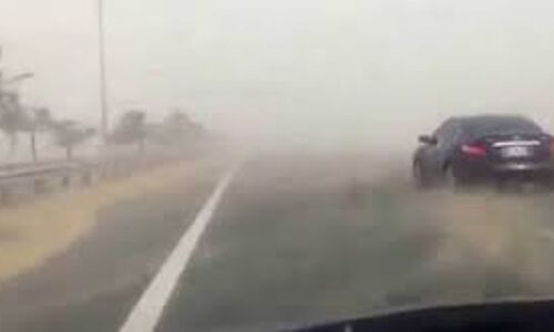 സൗദിയിലെ ഖസീമില്‍ ശക്തമായ പൊടിക്കാറ്റ്