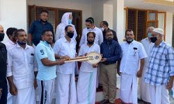 തേജസ് ഭവന പദ്ധതി; നീലേശ്വരത്ത് നിര്‍മ്മിച്ച വീടിന്റെ താക്കോല്‍ കൈമാറി