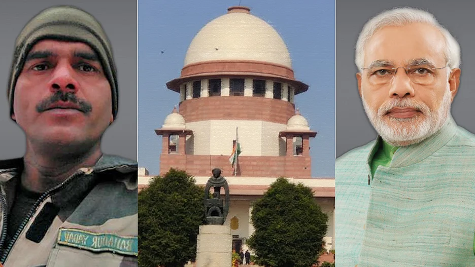 മോദിയുടെ തിരഞ്ഞെടുപ്പ് ചോദ്യം ചെയ്ത് ജവാന് സമര്പ്പിച്ച ഹരജി സുപ്രിംകോടതി തള്ളി മോദിയുടെ തിരഞ്ഞെടുപ്പ് ചോദ്യം ചെയ്ത് ജവാന് സമര്പ്പിച്ച ഹരജി സുപ്രിംകോടതി തള്ളി