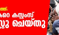 സ്വര്‍ണക്കടത്ത്:ശിവശങ്കറെ കസ്റ്റംസ് അറസ്റ്റു ചെയ്തു