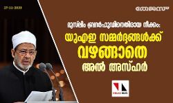 മുസ്‌ലിം ബ്രദര്‍ഹുഡിനെതിരായ നീക്കം: യുഎഇ സമ്മര്‍ദ്ദങ്ങള്‍ക്ക് വഴങ്ങാതെ അല്‍ അസ്ഹര്‍