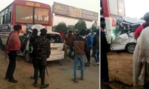 ഗ്രേറ്റര് നോയിഡയില് കാര് ബസ്സിലേക്ക് ഇടിച്ചുകയറി നാലുമരണം; ഒരാള്ക്ക് ഗുരുതര പരിക്ക് ഗ്രേറ്റര് നോയിഡയില് കാര് ബസ്സിലേക്ക് ഇടിച്ചുകയറി നാലുമരണം; ഒരാള്ക്ക് ഗുരുതര പരിക്ക്