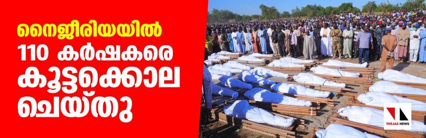 നൈജീരിയയില്‍ 110 കര്‍ഷകരെ കൂട്ടക്കൊല ചെയ്തു