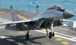 തകര്‍ന്നുവീണ മിഗ് യുദ്ധവിമാനത്തിന്റെ അവശിഷ്ടം കണ്ടെത്തി; പൈലറ്റിനായി തിരച്ചില്‍ തുടരുന്നു