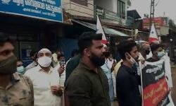 എന്‍ഫോഴ്സ്മെന്റ് റെയ്ഡ് ആര്‍എസ്എസ് അജണ്ടയുടെ തുടര്‍ച്ച: പുത്തനത്താണിയില്‍ പ്രതിഷേധം