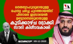നെതന്യാഹുവുമായുള്ള രഹസ്യ ചര്‍ച്ച പുറത്തായതിന് പിന്നാലെ ഇസ്രായേല്‍ ഉദ്യോഗസ്ഥരുമായുള്ള കൂടിക്കാഴ്ച റദ്ദാക്കി സൗദി കിരീടവകാശി