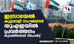 ഇസ്രായേല്‍ കുറ്റവാളി സംഘങ്ങള്‍ യുഎഇയില്‍ പ്രവര്‍ത്തനം തുടങ്ങിയെന്ന് റിപോര്‍ട്ട്