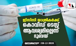 ജിസിസി യാത്രികര്‍ക്ക് കൊവിഡ് ടെസ്റ്റ് ആവശ്യമില്ലെന്ന് ദുബയ്