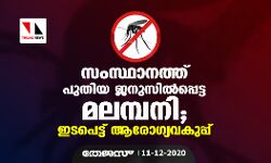 സംസ്ഥാനത്ത് പുതിയ ജനുസില്പ്പെട്ട മലമ്പനി: ഇടപെട്ട് ആരോഗ്യവകുപ്പ് സംസ്ഥാനത്ത് പുതിയ ജനുസില്പ്പെട്ട മലമ്പനി: ഇടപെട്ട് ആരോഗ്യവകുപ്പ്