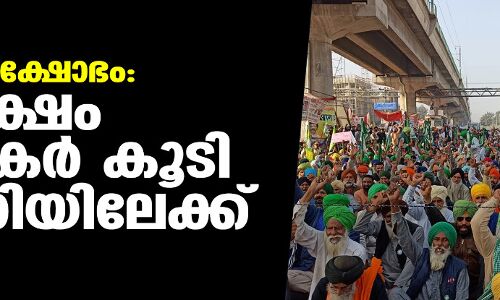 കര്‍ഷക പ്രക്ഷോഭം:  അരലക്ഷം കര്‍ഷകര്‍ കൂടി ഡല്‍ഹിയിലേക്ക്