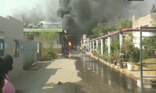 ഹൈദരാബാദില്‍ രാസനിര്‍മാണശാലയില്‍ തീപിടിത്തം; 8 പേര്‍ക്ക് പൊള്ളലേറ്റു
