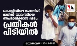 കൊച്ചിയിലെ ഷോപ്പിങ് മാളില്‍ യുവനടിയെ അപമാനിക്കാന്‍ ശ്രമം: പ്രതികള്‍ പിടിയില്‍