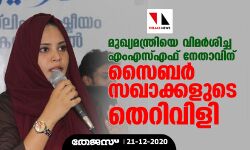 മുഖ്യമന്ത്രിയെ വിമര്‍ശിച്ച എംഎസ്എഫ് നേതാവിന് സൈബര്‍ സഖാക്കളുടെ തെറിവിളി