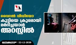 വൈറല്‍ വീഡിയോ; കുട്ടിയെ ക്രൂരമായി മര്‍ദിച്ചയാള്‍ അറസ്റ്റില്‍