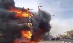 സൗദിയിലെ റസ്റ്റോറന്റില്‍ വന്‍ തീപ്പിടിത്തം; കെട്ടിടം പൂര്‍ണമായി കത്തിനശിച്ചു