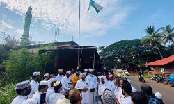 ചീമേനിയില്‍ എസ്‌കെഎസ്എസ്എഫ് വീണ്ടും പതാക ഉയര്‍ത്തി