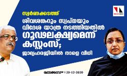 സ്വര്‍ണക്കടത്ത്: ശിവശങ്കറും സ്വപ്‌നയും വിദേശ യാത്ര നടത്തിയതില്‍ ഗൂഢലക്ഷ്യമെന്ന് കസ്റ്റംസ് ; ജാമ്യഹരജിയില്‍ നാളെ വിധി