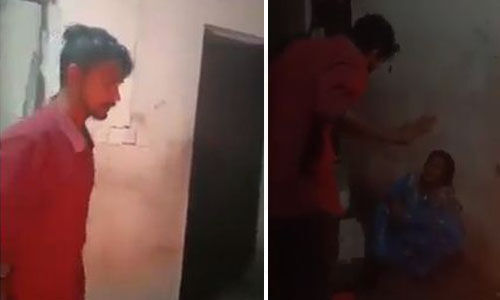 വര്‍ക്കലയില്‍ മദ്യലഹരിയിലായ മകന്‍ മാതാവിനെ മര്‍ദ്ദിച്ചു; വീഡിയോ പുറത്ത്