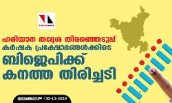ഹരിയാന തദ്ദേശ തിരഞ്ഞെടുപ്പ്: കര്‍ഷക പ്രക്ഷോഭങ്ങള്‍ക്കിടെ ബിജെപിക്ക് കനത്ത തിരിച്ചടി