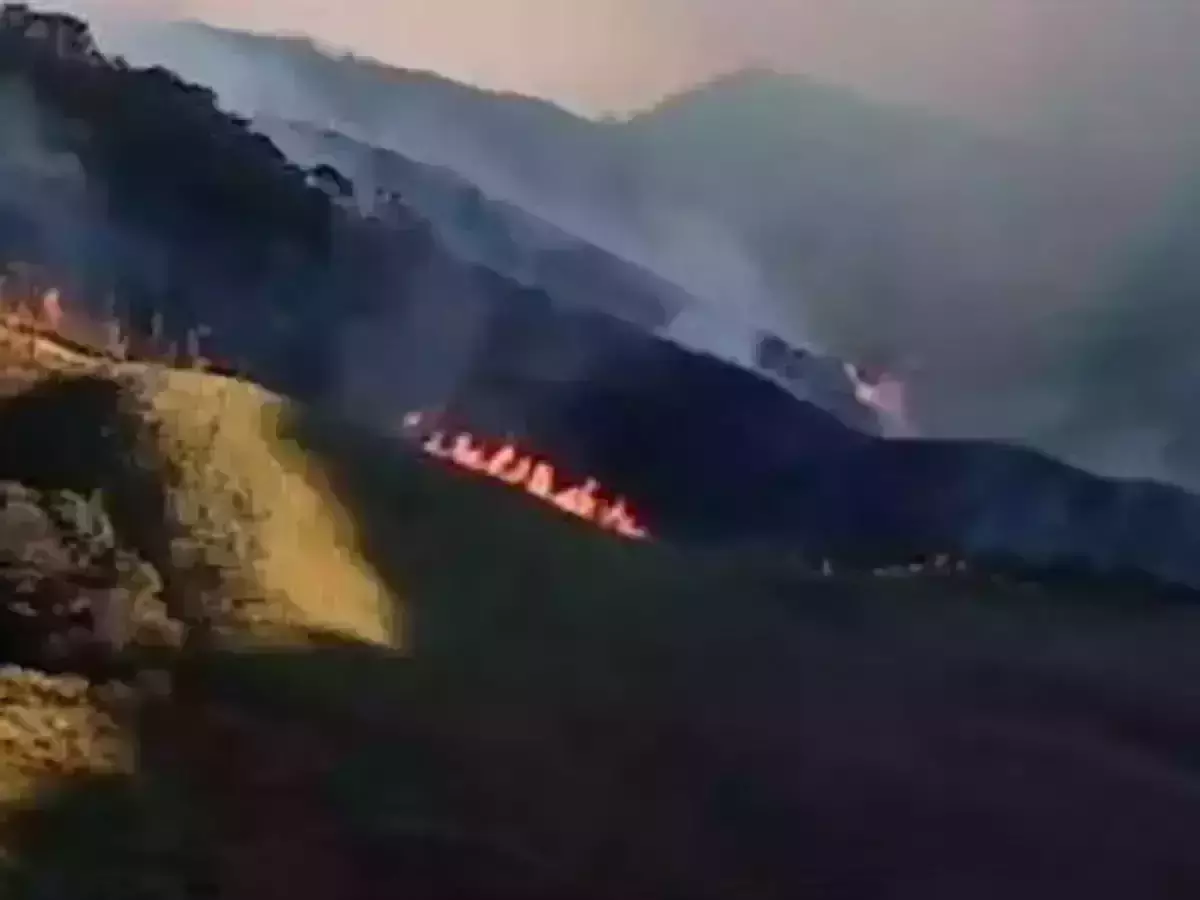 പൂക്കളുടെ താഴ്‌വരയായ ഡുക്കോയില്‍ കാട്ടുതീ പടരുന്നു