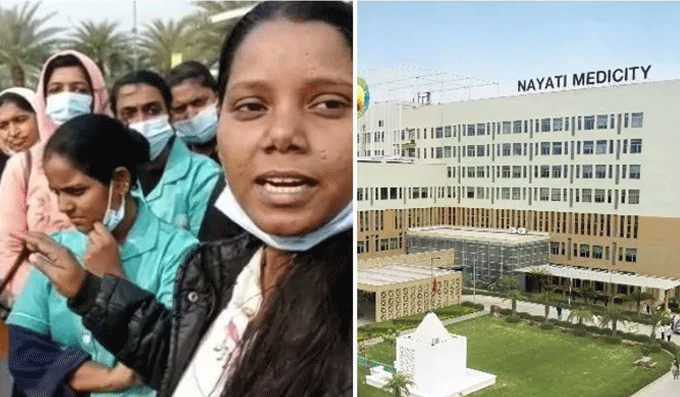 മാസങ്ങളായി ശമ്പളമില്ല; യുപിയില് മലയാളികളടക്കമുള്ള നഴ്സുമാര് സമരത്തില് മാസങ്ങളായി ശമ്പളമില്ല; യുപിയില് മലയാളികളടക്കമുള്ള നഴ്സുമാര് സമരത്തില്