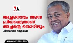 അച്ഛനൊപ്പം തന്നെ പ്രിയപ്പെട്ടതാണ് അച്ഛന്റെ തൊഴിലും: പിണറായി വിജയൻ