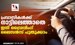 പ്രവാസികള്‍ക്ക് നാട്ടിലെത്താതെ ഇനി ഡ്രൈവിംഗ് ലൈസന്‍സ് പുതുക്കാം