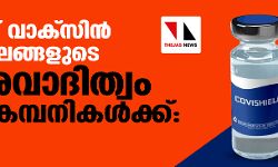 കൊവിഡ്‌ വാക്‌സിൻ പാർശ്വഫലങ്ങളുടെ ഉത്തരവാദിത്വം മരുന്ന്‌ കമ്പനികൾക്ക്‌: കേന്ദ്രം