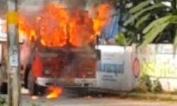 ഗ്യാസ് സിലിണ്ടറുമായി വന്ന ലോറിക്ക് തീപ്പിടിച്ചു: ആളപായമില്ല