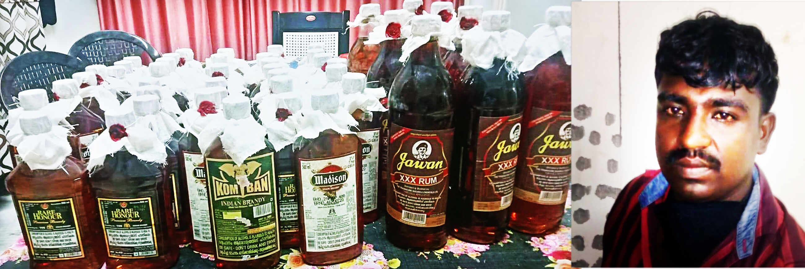 ഇന്ത്യന്‍ നിര്‍മിത വിദേശമദ്യവുമായി യുവാവ് പിടിയില്‍