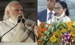 മോദിയുമായുള്ള വേദിയില്‍ ജയ് ശ്രീറാം വിളി മുഴങ്ങി; ക്ഷണിച്ചതിന് ശേഷം അപമാനിക്കരുതെന്ന് മമത,  പ്രസംഗം ബഹിഷ്‌കരിച്ചു