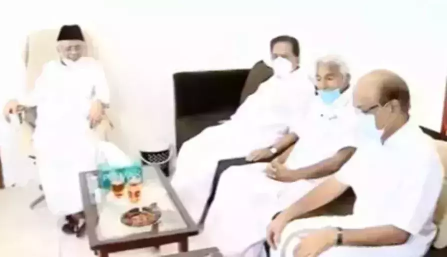 സീറ്റ് വിഭജനം: കോണ്ഗ്രസ് നേതാക്കള് പാണക്കാട് എത്തി സീറ്റ് വിഭജനം: കോണ്ഗ്രസ് നേതാക്കള് പാണക്കാട് എത്തി