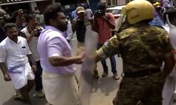 കെഎസ്‌യു സര്‍വകലാശാല മാര്‍ച്ചില്‍ സംഘര്‍ഷം: പോലിസ് ജലപീരങ്കി പ്രയോഗിച്ചു