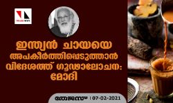 ഇന്ത്യന്‍ ചായയെ അപകീര്‍ത്തിപ്പെടുത്താന്‍ വിദേശത്ത് ഗൂഢാലോചന: മോദി