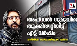 അഫ്സൽ ഗുരുവിനെ തൂക്കിലേറ്റിയിട്ട് എട്ട് വർഷം; കശ്മീരിലെ പൊതുപണിമുടക്ക് പൂർണം