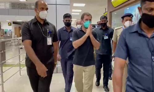 രണ്ടുദിവസത്തെ സന്ദര്‍ശനത്തിനായി രാഹുല്‍ ഗാന്ധി കേരളത്തിലെത്തി