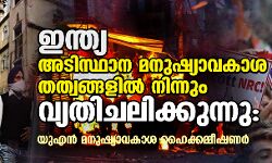 ഇന്ത്യ അടിസ്ഥാന മനുഷ്യാവകാശ തത്വങ്ങളിൽ നിന്നും വ്യതിചലിക്കുന്നു: യുഎൻ മനുഷ്യാവകാശ ഹൈക്കമ്മീഷണർ