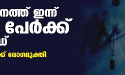 സംസ്ഥാനത്ത് ഇന്ന് 2765 പേര്ക്ക് കൊവിഡ്, 4031 പേര് രോഗമുക്തി നേടി; ചികിത്സയിലുള്ളവര് 45,995; ആകെ രോഗമുക്തി നേടിയവര് 10,16,515 സംസ്ഥാനത്ത് ഇന്ന് 2765 പേര്ക്ക് കൊവിഡ്, 4031 പേര് രോഗമുക്തി നേടി; ചികിത്സയിലുള്ളവര് 45,995; ആകെ രോഗമുക്തി നേടിയവര് 10,16,515
