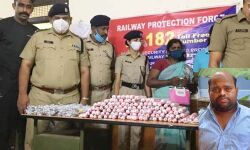 ട്രെയിനില്‍നിന്ന് സ്‌ഫോടകവസ്തു ശേഖരം പിടികൂടിയ കേസ്: സേലം ശങ്കരാപുരം സ്വദേശി അറസ്റ്റില്‍