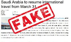 സൗദി വിമാന സര്‍വീസ് മാര്‍ച്ച് 31ന് പുനരാരംഭിക്കുമോ...?; പ്രചാരണത്തിന്റെ വസ്തുതയിതാ