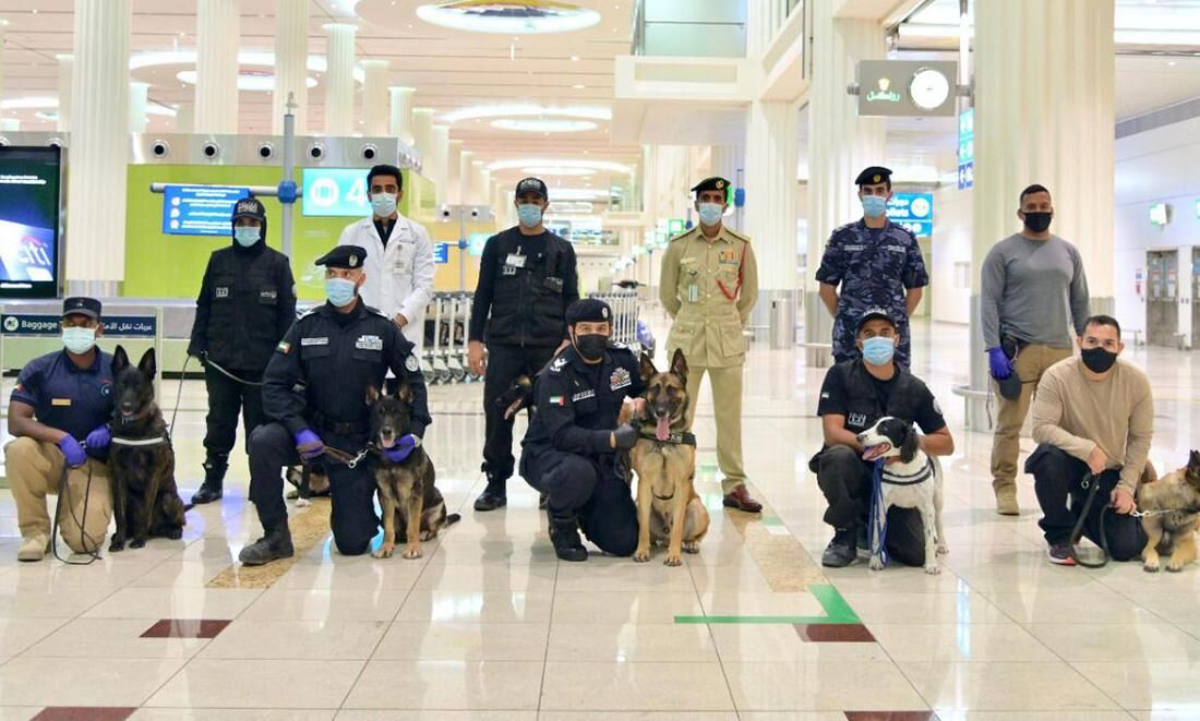 കൊവിഡ് രോഗികളെ കണ്ടെത്താന്‍ യുഎഇ പോലിസ് നായ്ക്കളെ രംഗത്തിറക്കി