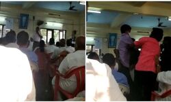 പിറവത്ത് കോൺഗ്രസ് മണ്ഡലം കമ്മിറ്റി യോഗത്തിൽ കയ്യാങ്കളി