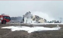 കസാഖിസ്ഥാനില്‍ സൈനിക വിമാനം തകര്‍ന്ന് 4 പേര്‍ മരിച്ചു