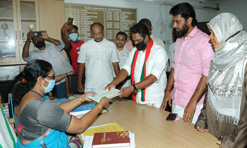 കളമശേരിയില്‍ വി എം ഫൈസല്‍ നാമനിര്‍ദേശ പത്രിക സമര്‍പ്പിച്ചു