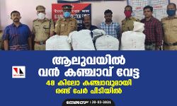 ആലുവയില്‍ വന്‍ കഞ്ചാവ് വേട്ട ;48 കിലോ കഞ്ചാവുമായി രണ്ട് പേര്‍ പിടിയില്‍